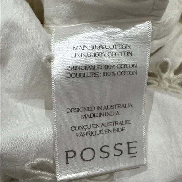 Posse Riviera Cecilia Cotton embroidered Maxi Dress - Picture 14 of 16